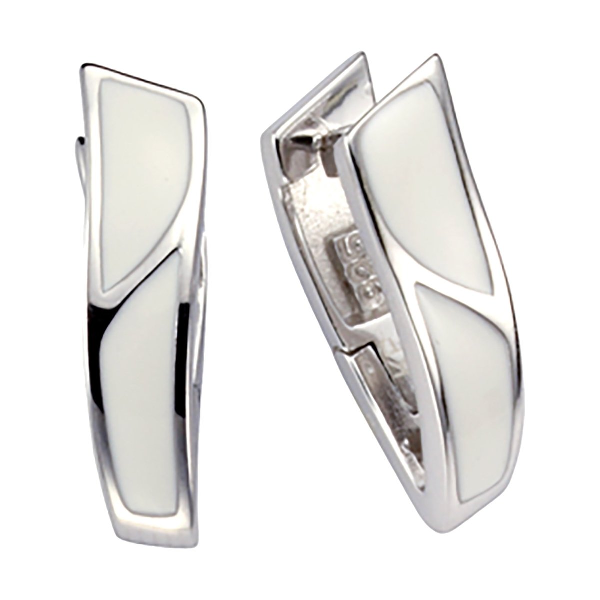 Klappcreolen 925 Sterling Silber Lack - Avrum