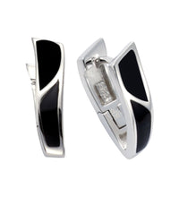 Klappcreolen 925 Sterling Silber Lack - Avrum