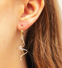 Ohrringe 333 Gold zweifarbig Spirale - Avrum