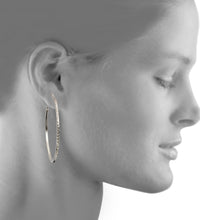 Creolen 925 Silber rhodiniert 6,0cm - Avrum