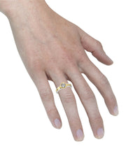 Ring 925 Sterling Silber zweifarbig Zirkonia - Avrum