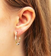 Ohrringe Gold 333 zweifarbig glanz matt - Avrum