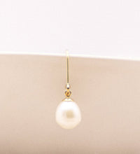 Ohrringe 333 Gold Perlen weiß 8 - 8,5mm - Avrum