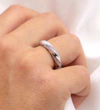 Ring Silber 925 rhodiniert mit Zirkonia weiß - Avrum