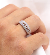 Ring Silber 925 glanz/mattiert Zirkonia - Avrum