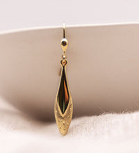 Ohrringe 375 Gold glanz matt diamantiert - Avrum