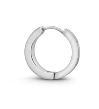 Ohrringe Edelstahl glanz matt 18mm Durchmesser - Avrum