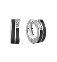 Klappcreolen 925 Sterling Silber Zirkonia - Avrum