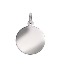 Anhänger 925 Sterling Silber rhodiniert Silberplatte 22mm - Avrum