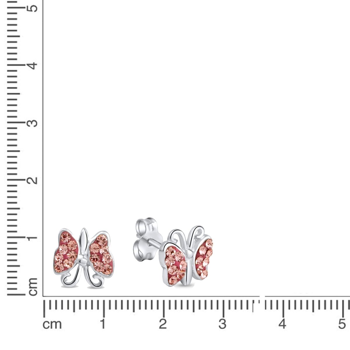 Ohrringe 925 Sterling Silber Schmetterling - Avrum