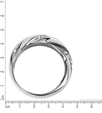 Ring Silber 925 rhodiniert mit Zirkonia weiß - Avrum