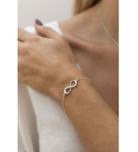 Armband Silber 925 mit Unendlichkeitszeichen 19cm lang - Avrum