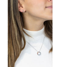 Ohrstecker 925 Sterling Silber rhodiniert Kristall bunt - Avrum