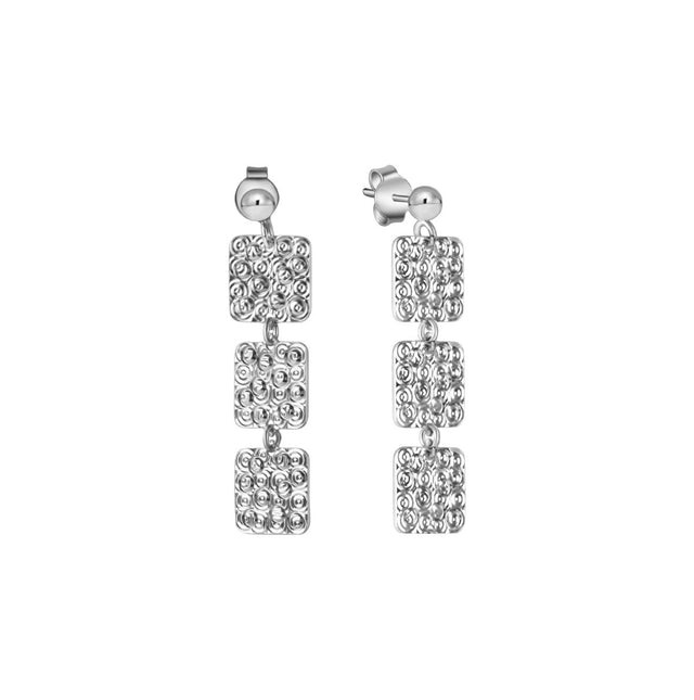 Ohrstecker 925 Sterling Silber rhodiniert Struktur - Avrum