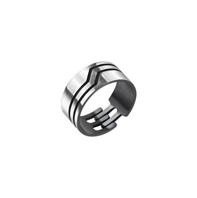 Ring 925 Sterling Silber oxidiert - Avrum