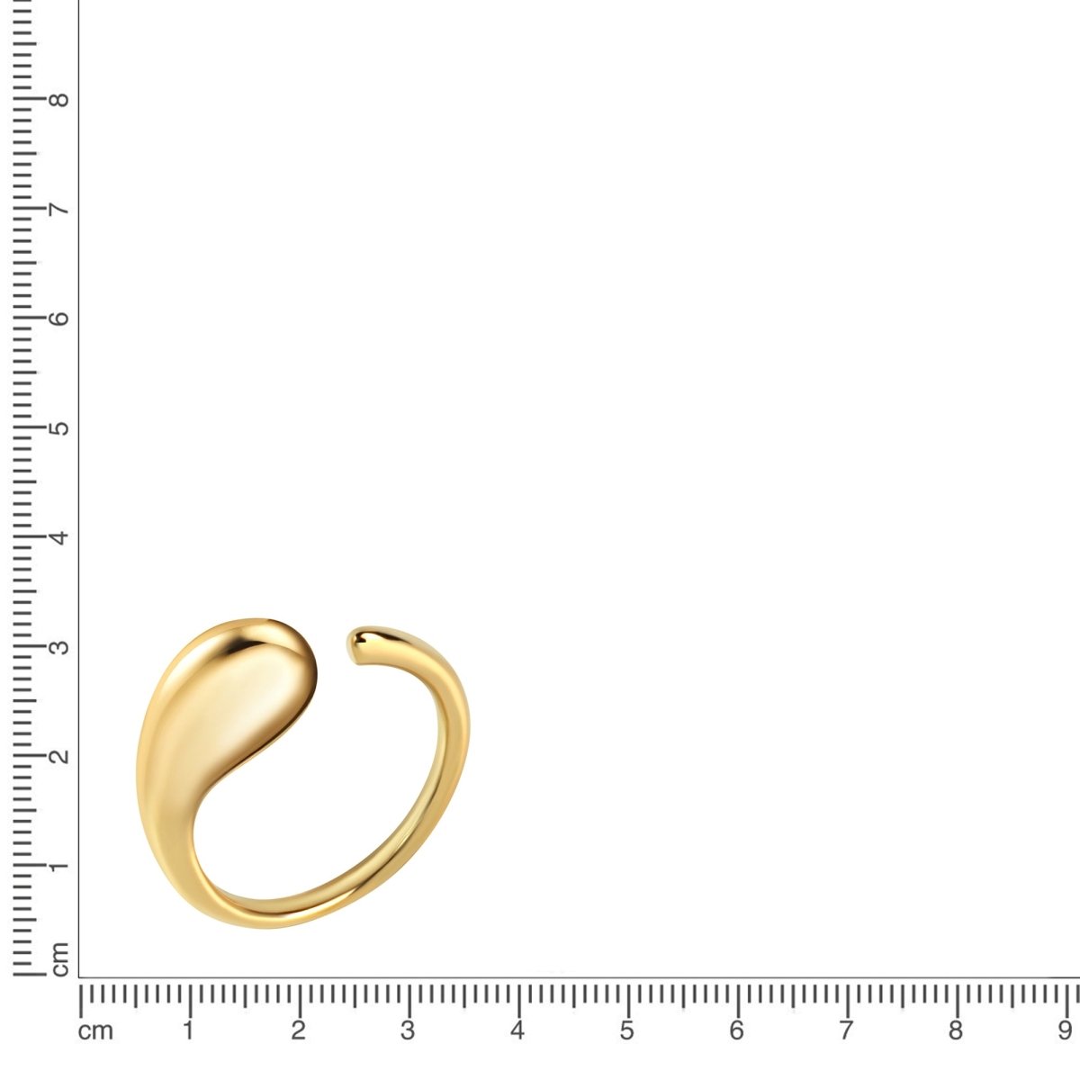 Ring 925 Sterling Silber vergoldet glanz - Avrum