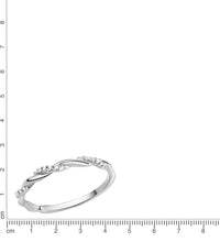 Ring 925 Sterling Silber rhodiniert Zirkonia - Avrum