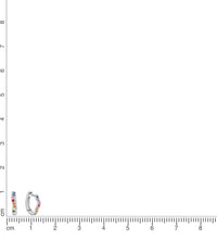 Creolen 925 Sterling Silber rhodiniert bunte Zirkonia - Avrum
