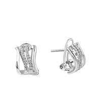 Ohrstecker 925 Sterling Silber rhodiniert Zirkonia - Avrum