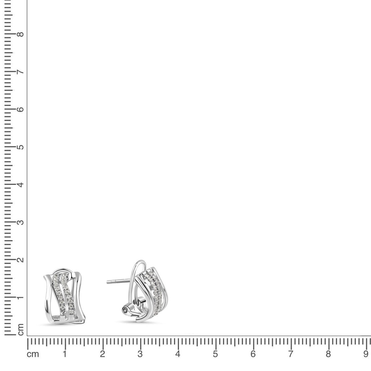 Ohrstecker 925 Sterling Silber rhodiniert Zirkonia - Avrum