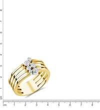 Ring 925 Sterling Silber vergoldet bicolor - Avrum