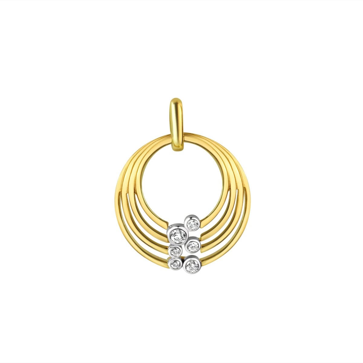 Anhänger 925 Sterling Silber vergoldet bicolor - Avrum