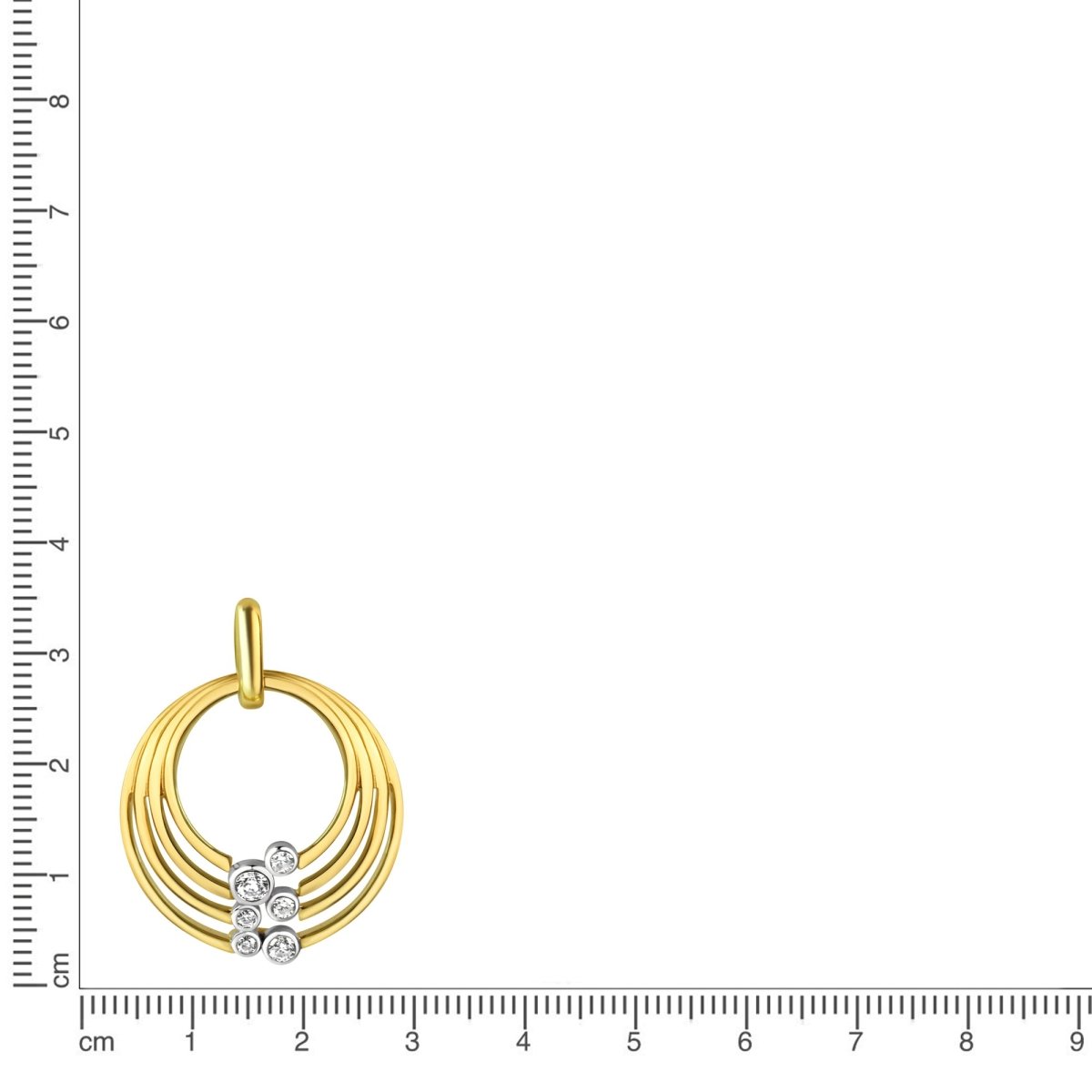 Anhänger 925 Sterling Silber vergoldet bicolor - Avrum