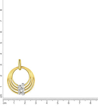 Anhänger 925 Sterling Silber vergoldet bicolor - Avrum