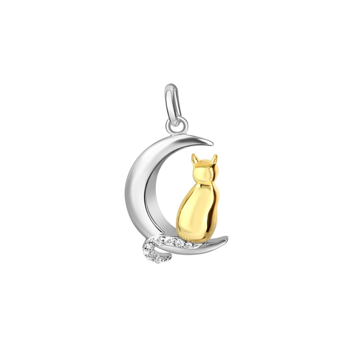 Anhänger 925 Sterling Silber rhodiniert teils vergoldet - Avrum