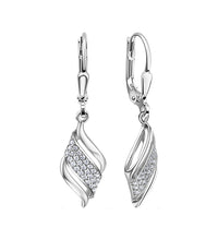 Ohrhänger 925 Sterling Silber rhodiniert Zirkonia - Avrum