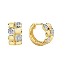 Klappcreolen 925 Sterling Silber vergoldet rhodiniert Zirkonia - Avrum