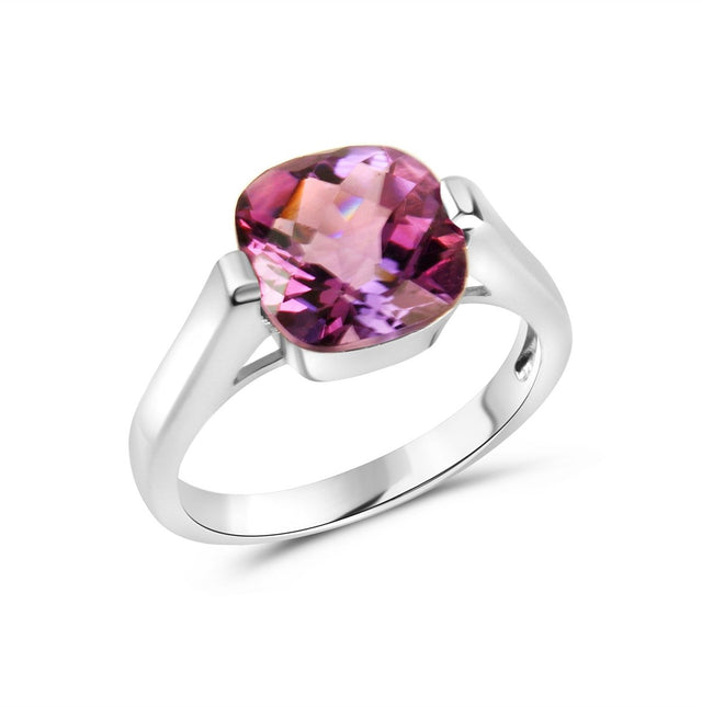 Ring 925 Sterling Silber rhodiniert Amethyst - Avrum