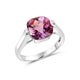 Ring 925 Sterling Silber rhodiniert Amethyst