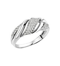 Ring 925 Sterling Silber rhodiniert Zirkonia - Avrum