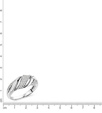 Ring 925 Sterling Silber rhodiniert Zirkonia - Avrum