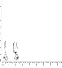 Ohrhänger 925 Sterling Silber rhodiniert Herzen Zirkonia - Avrum