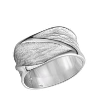 Ring 925 Sterling Silber rhodiniert matt/glanz - Avrum
