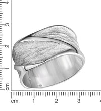 Ring 925 Sterling Silber rhodiniert matt/glanz - Avrum