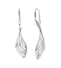 Ohrhänger 925 Sterling Silber rhodiniert glanz/matt - Avrum