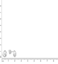 Ohrstecker 925 Sterling Silber matt7glanz Zirkonia - Avrum