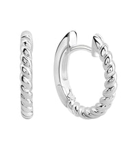 Creolen 925 Sterling Silber rhodiniert glanz - Avrum