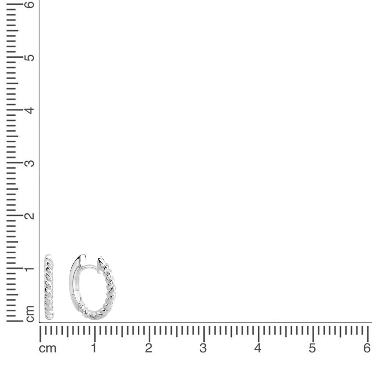 Creolen 925 Sterling Silber rhodiniert glanz - Avrum