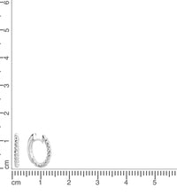 Creolen 925 Sterling Silber rhodiniert glanz - Avrum