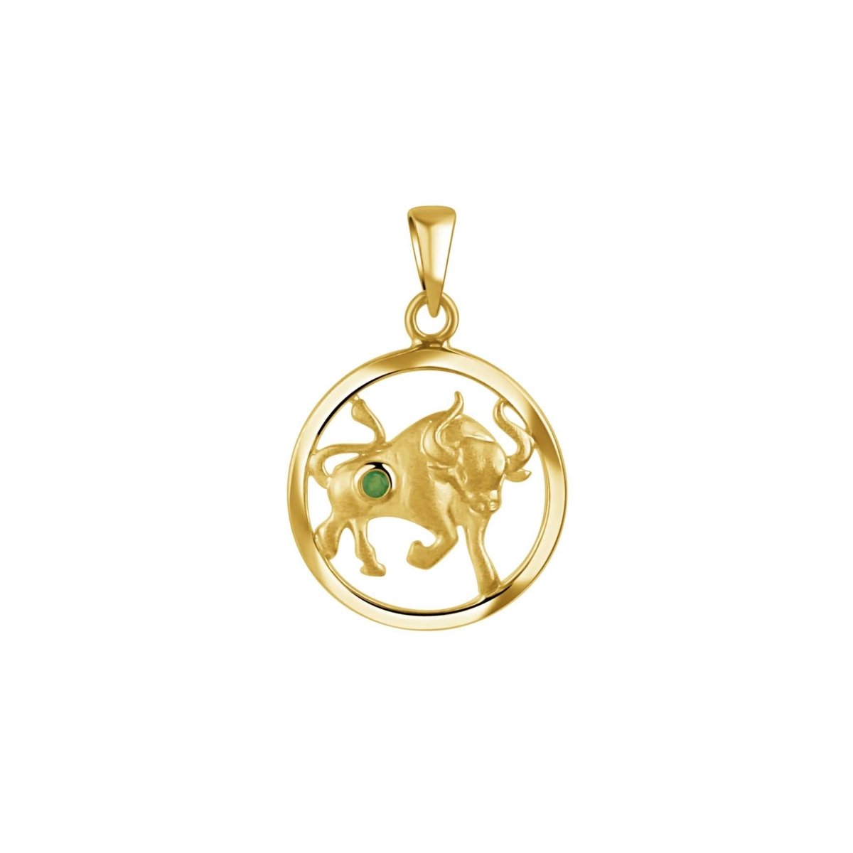 Anhänger 925 Sterling Silber vergoldet Sternzeichen Monatsstein - Avrum