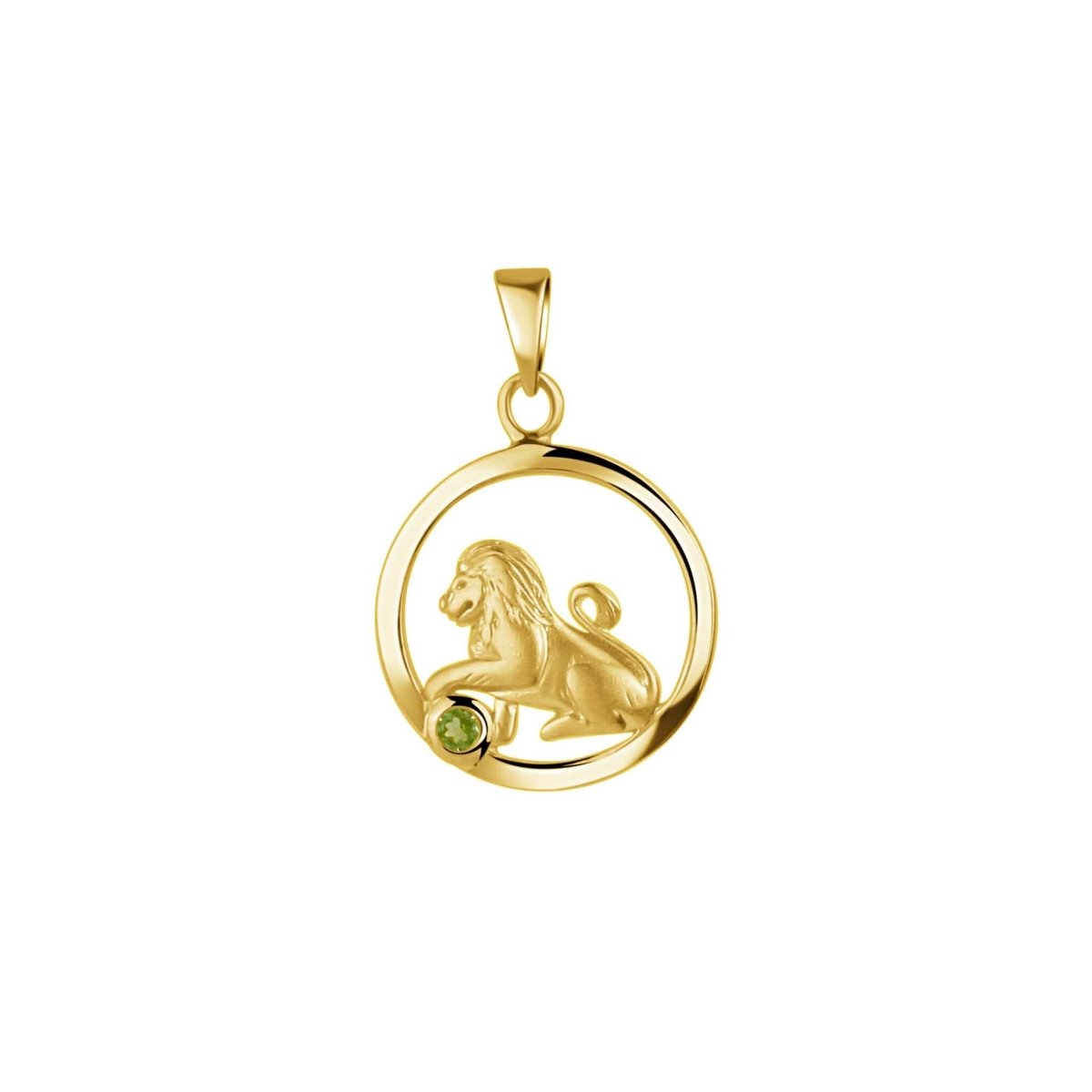 Anhänger 925 Sterling Silber vergoldet Sternzeichen Monatsstein - Avrum
