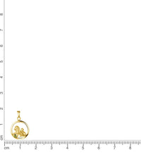 Anhänger 925 Sterling Silber vergoldet Sternzeichen Monatsstein - Avrum