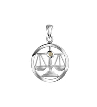 Anhänger 925 Sterling Silber vergoldet Sternzeichen Monatsstein - Avrum