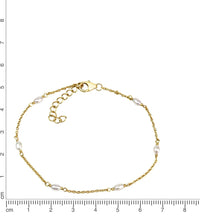 Armband 925 Sterling Silber vergoldet Perle - Avrum