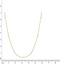 Kette 925 Sterling Silber vergoldet Perle - Avrum