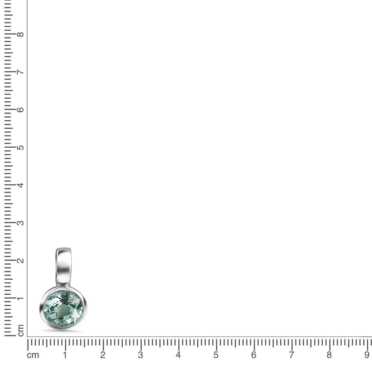 Anhänger 925 Sterling Silber rhodiniert synth. Spinell - Avrum